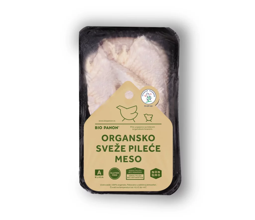 Organski sveži pileći batak sa karabatakom 420g